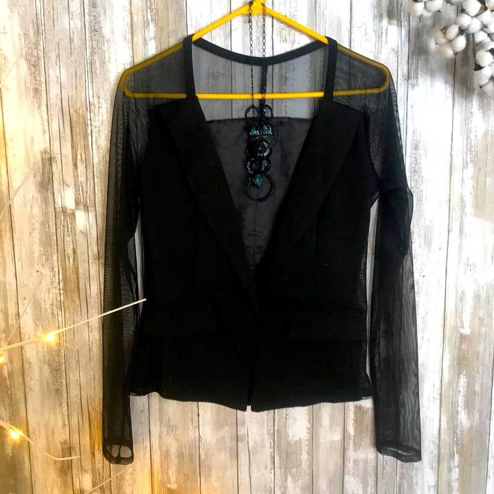 WET SEAL mesh blazer